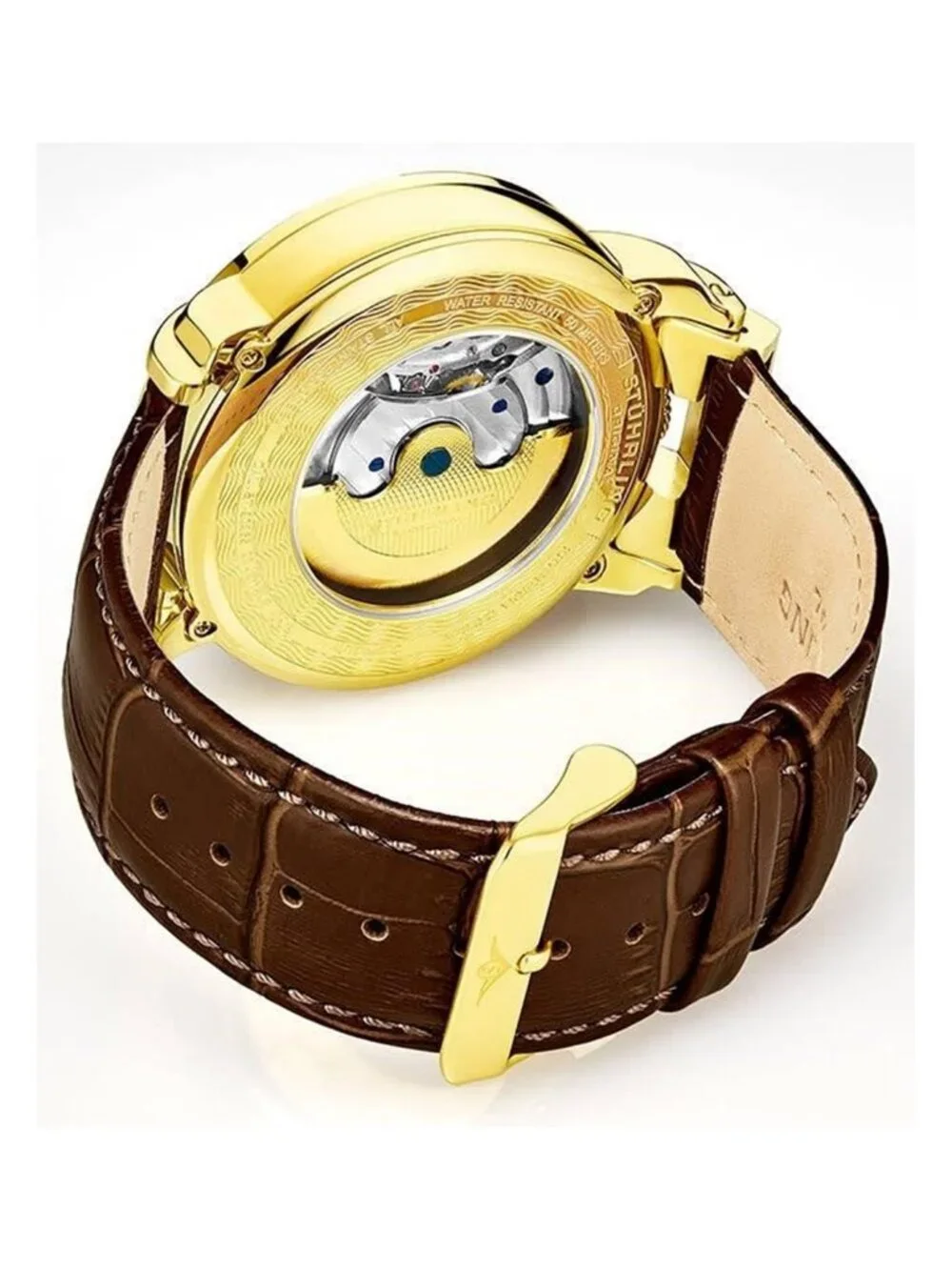 NWT Stuhrling Original Legacy Automatic Gold Dial Men's Watch
